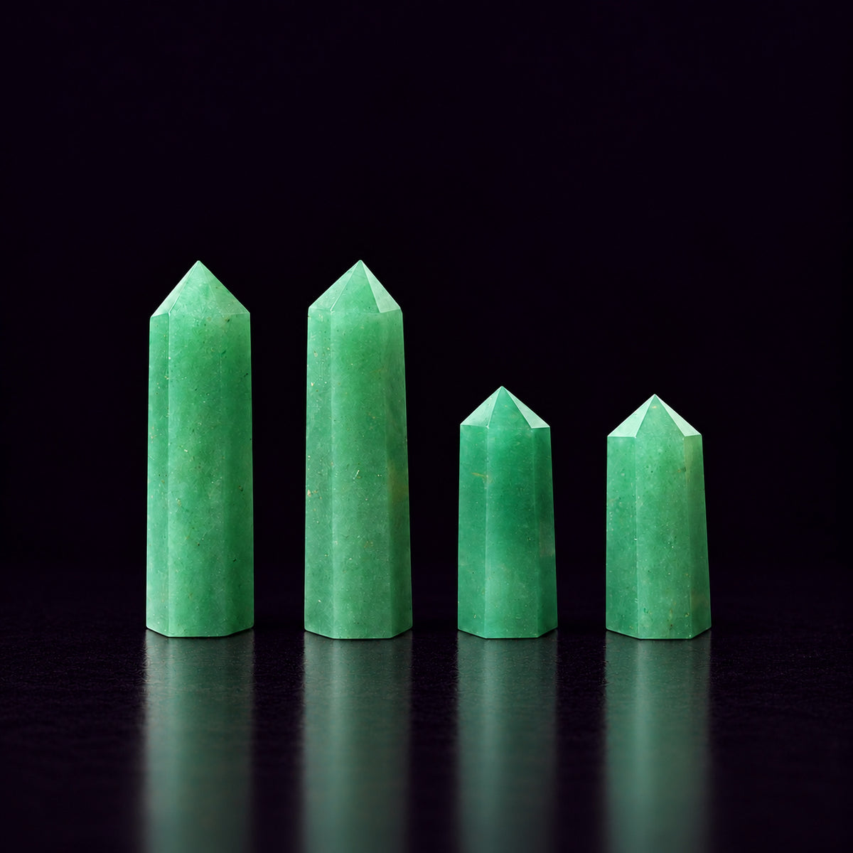 Green Aventurine Crystal Tower — Opportunity and Energy Amplification