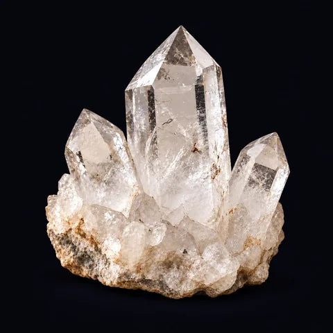 Clear Quartz — AI mineral illustration