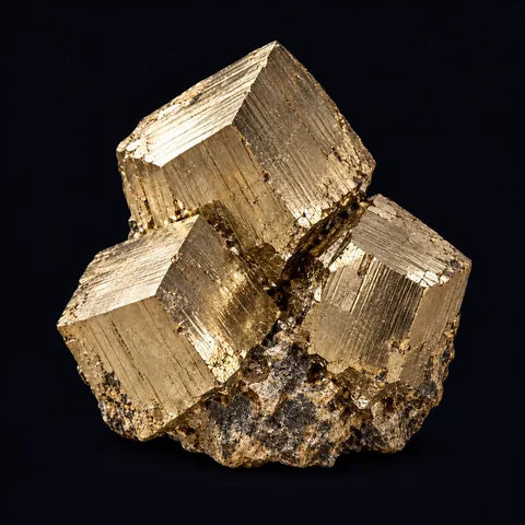 Pyrite — AI mineral illustration