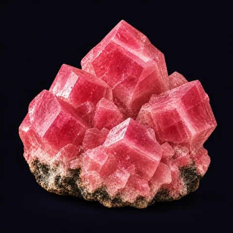 Rhodochrosite — AI mineral illustration