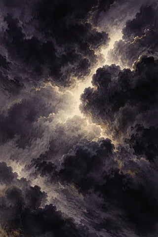 Thunder — ink-wash natural image