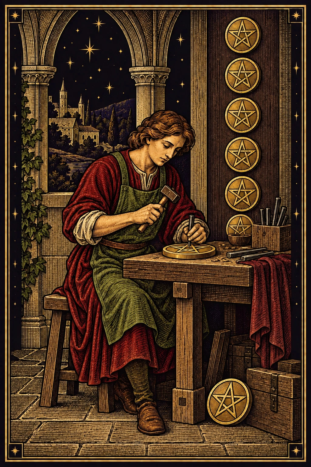 Eight of Pentacles