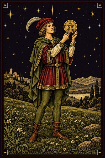 Page of Pentacles, upright
