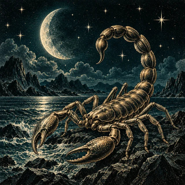 Scorpion beside the sea